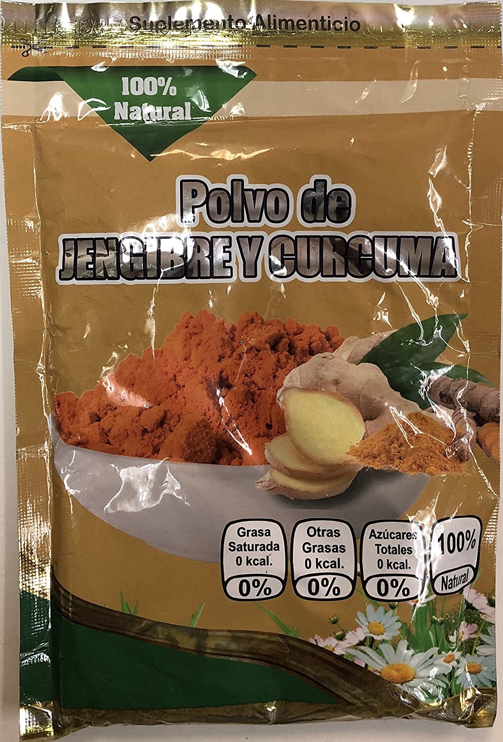 Polvo de Jengibre y Curcuma