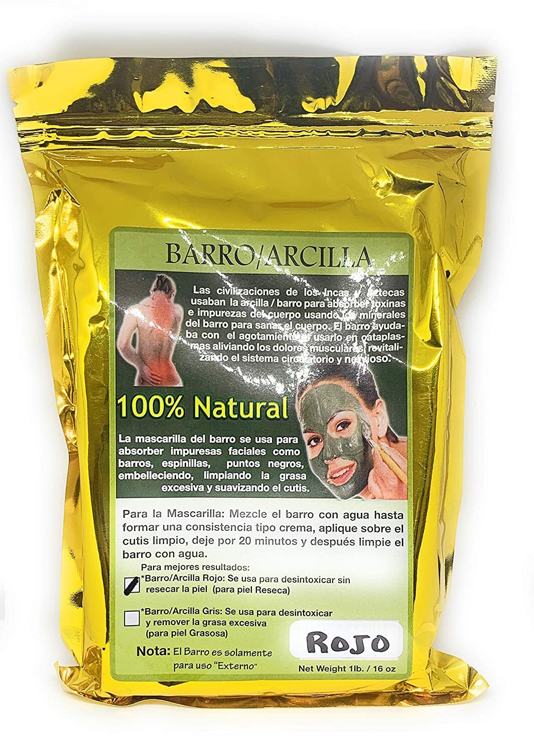 Barro/Arcilla en Polvo (16 oz)