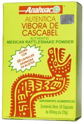 Capsulas de Vibora de Cascabel