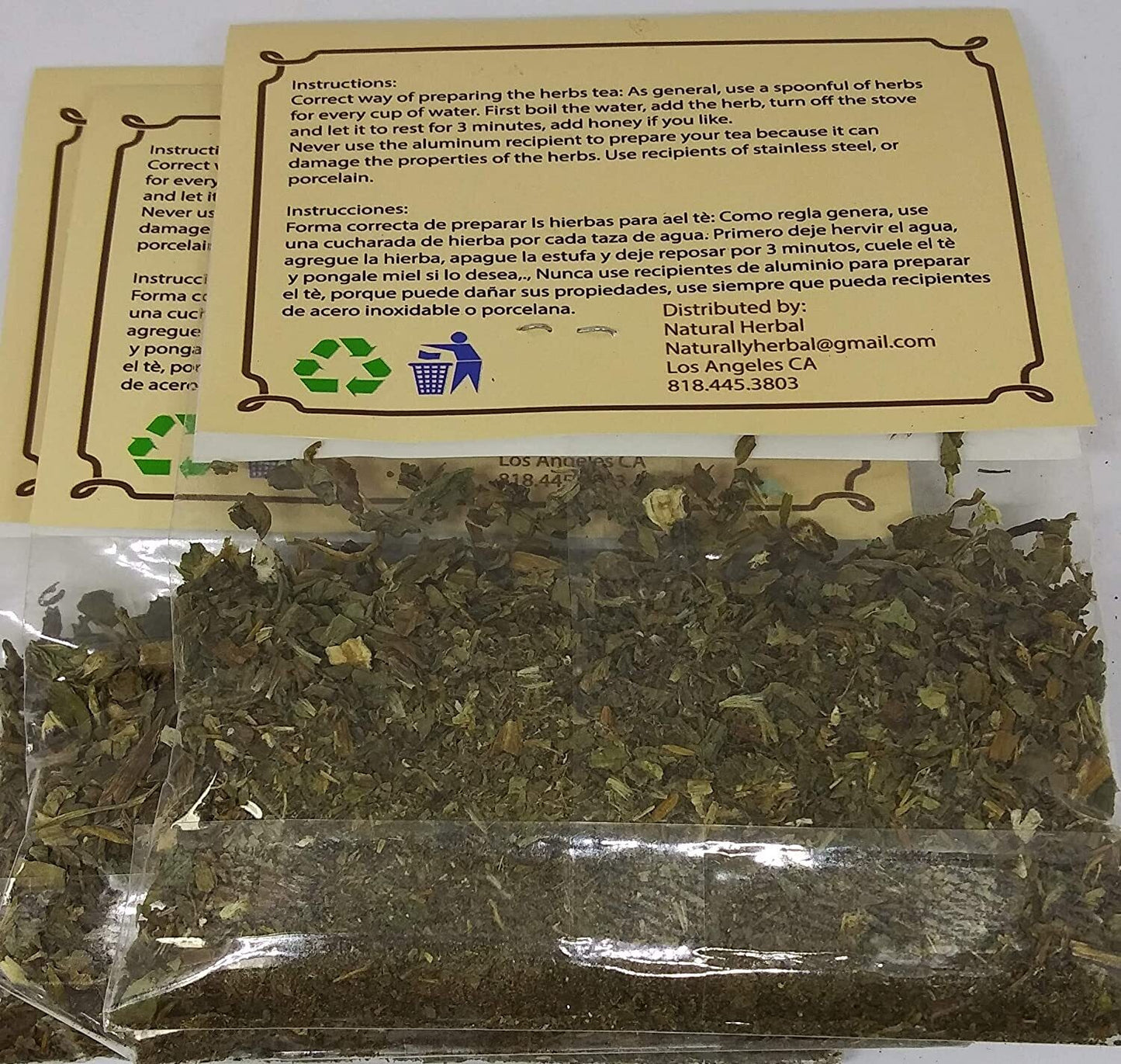 Diente de Leon (Hierbas Tea) 0.25oz paquete de (3)