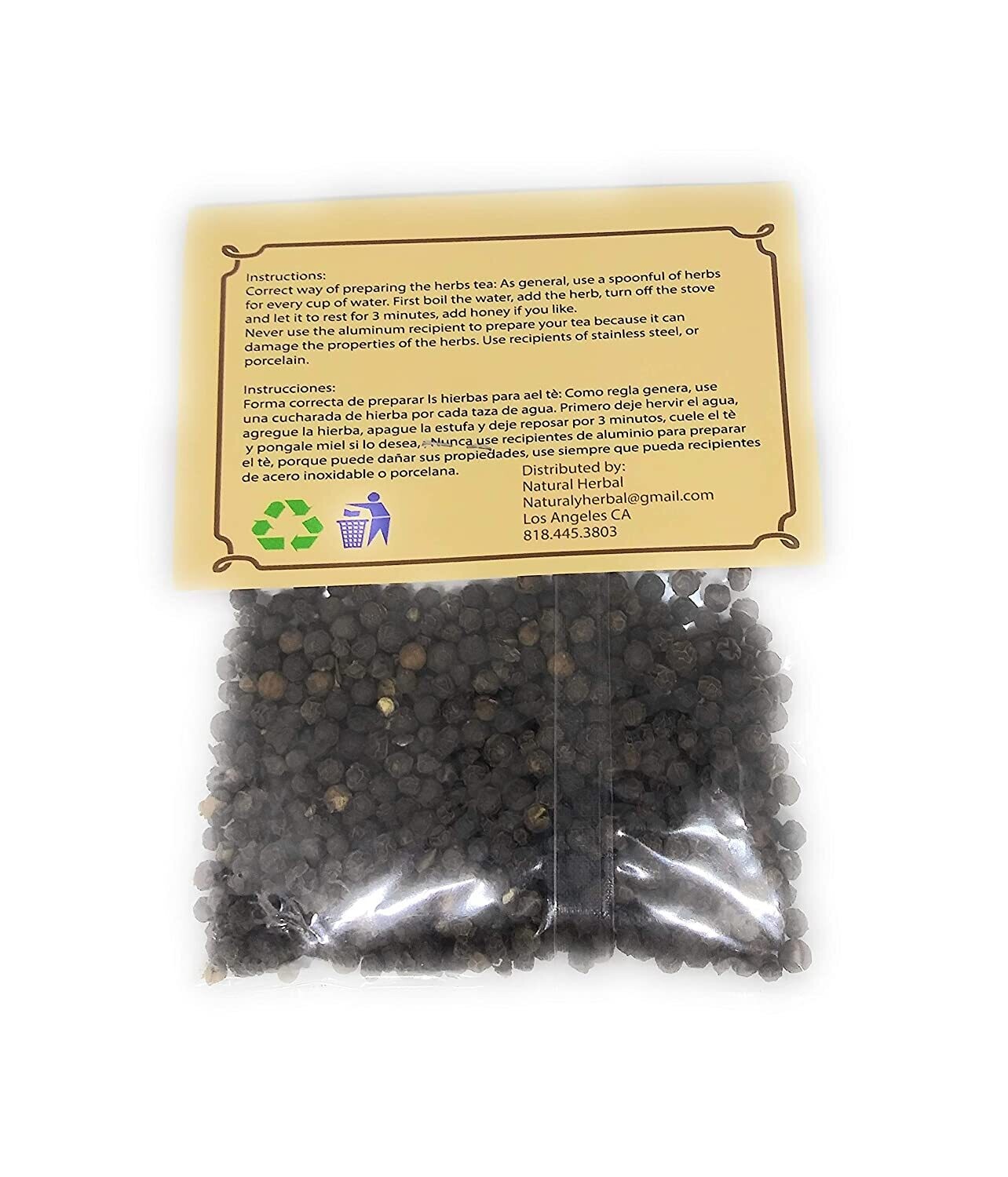 Pimienta Negra Hierba/Tea (1oz.)