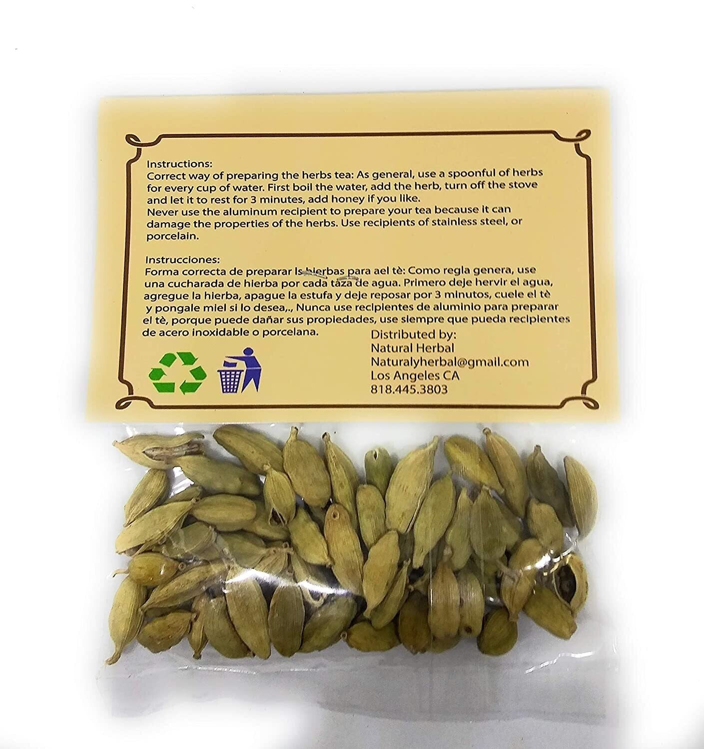 Cardamomo Hierba Tea (1oz)