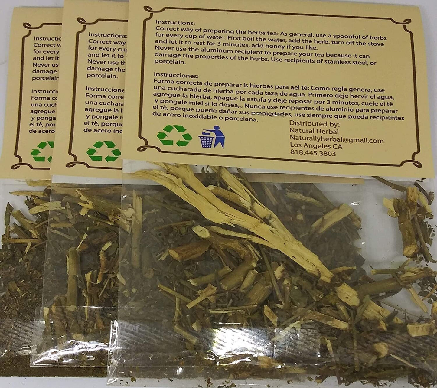 Ruda Hierba / Tea (7.6 grms - 1/4 oz) (3 pacs)